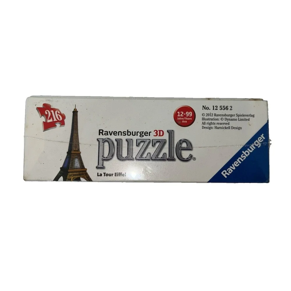 Puzzle RAVENSBURGER EIFFEL TOWER 216 PC 3D JIGSAW FACTORY SEALED Germany (3/b18)